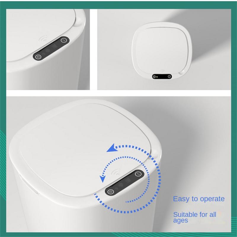 Smart Sensor Bathroom Bin  Automatic Trash Can  Motion Sensor Waste Bin  Touchless Bathroom Garbage Can  12L Intelligent Waste Bin  Hygienic Sensor Trash Can  Modern Bathroom Bin  Sleek Sensor Garbage Receptacle  Hands-Free Trash Container  Compact Smart Trash Bin  High-Tech Bathroom Waste Solution  Sensor-Activated Garbage Can  Minimalist Design Trash Receptacle