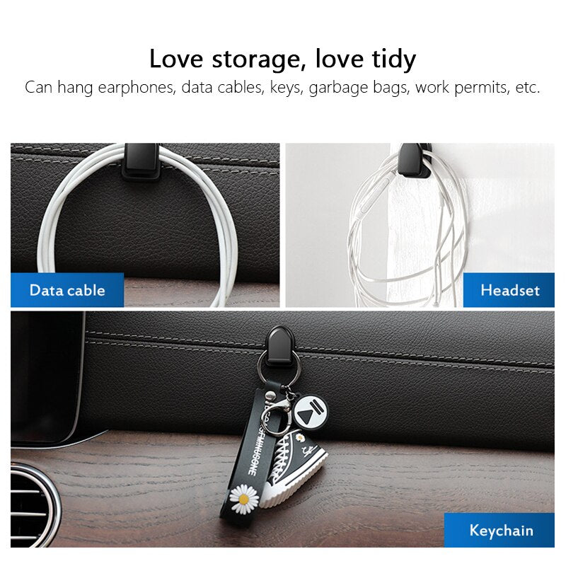 New Hidden Hooks Auto Organizer In The Car