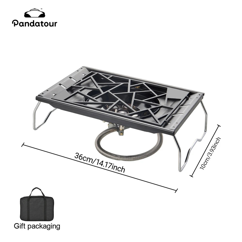 Pandatour IGT Camping Super High Firepower Stove Desktop One-Unit One-Touch Folding IGT Table Stove Stainless Steel Furnace ﻿