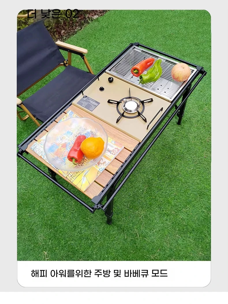 Pandatour IGT Camping Super High Firepower Stove Desktop One-Unit One-Touch Folding IGT Table Stove Stainless Steel Furnace ﻿