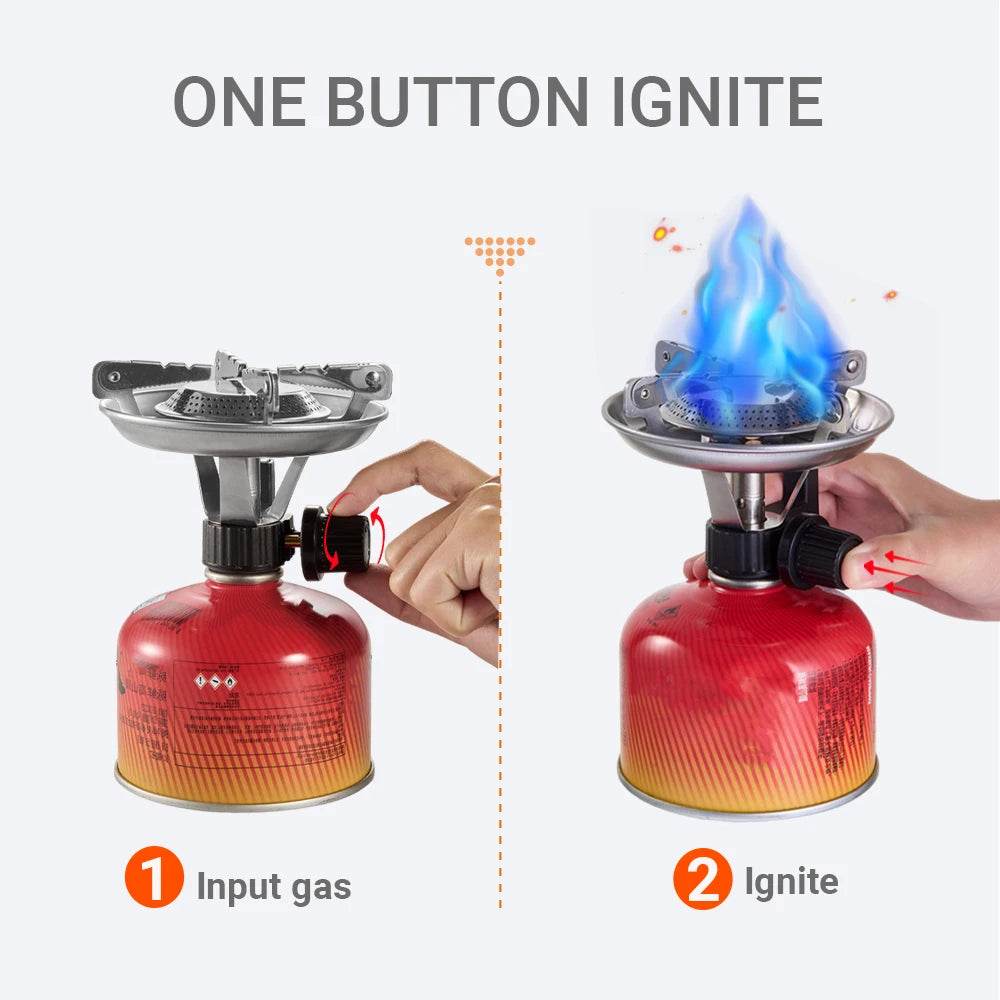 Pandatour IGT Camping Super High Firepower Stove Desktop One-Unit One-Touch Folding IGT Table Stove Stainless Steel Furnace ﻿
