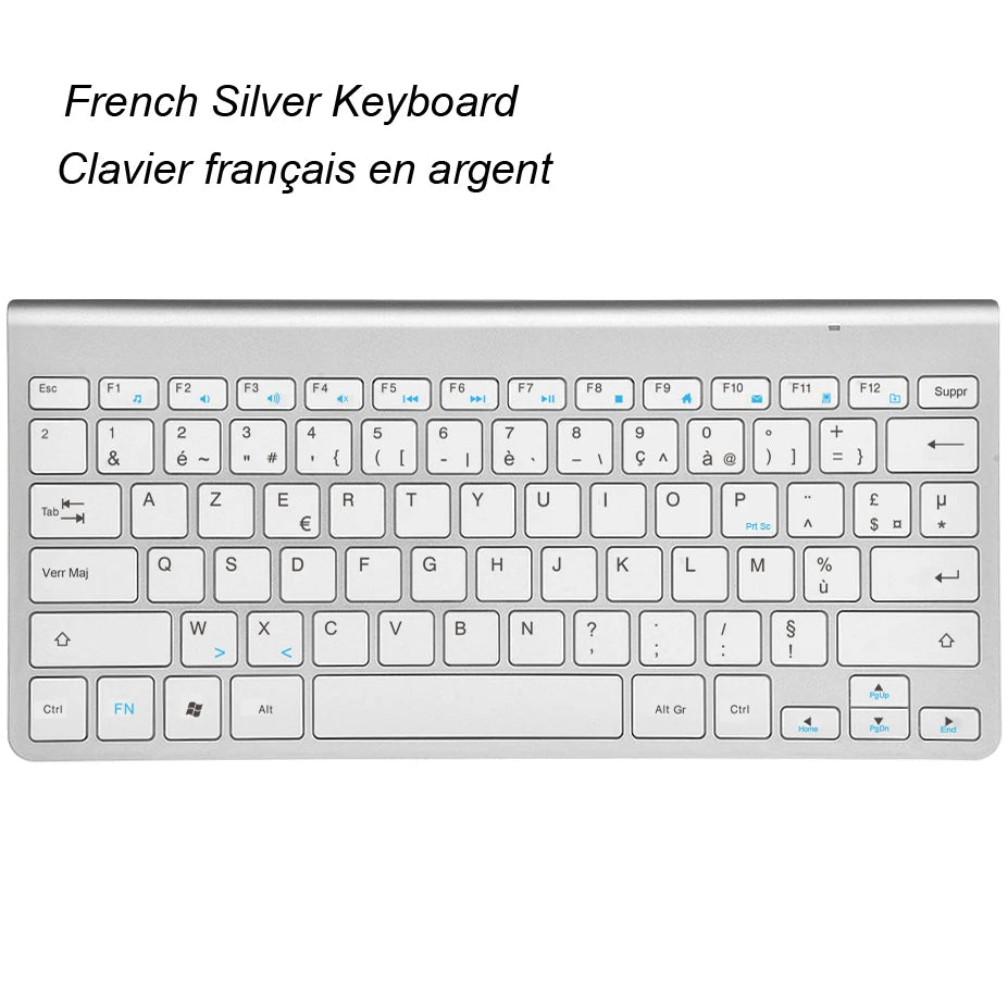 Slim Mini USB Wireless Keyboard Small Computer Wireless Keyboards Compact External Keyboard for Laptop Tablet Windows Desktop PC