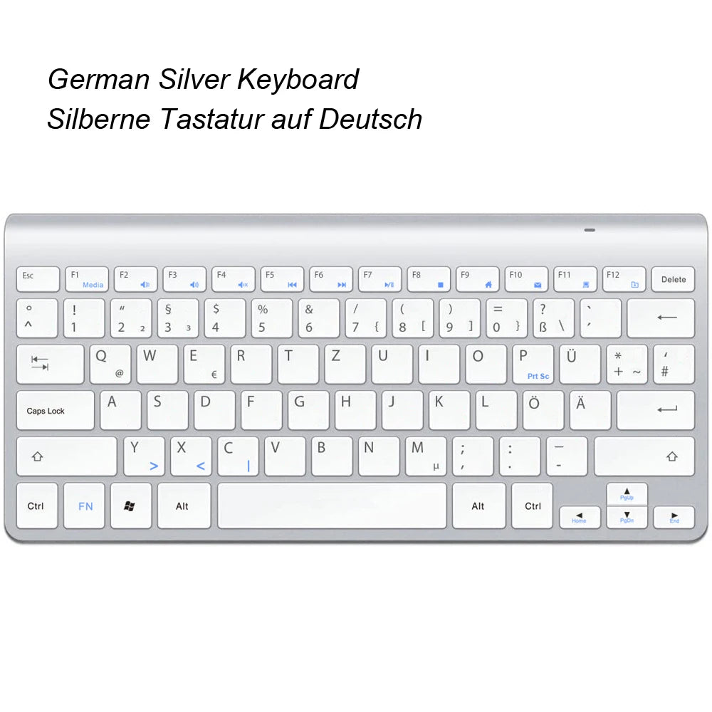Slim Mini USB Wireless Keyboard Small Computer Wireless Keyboards Compact External Keyboard for Laptop Tablet Windows Desktop PC