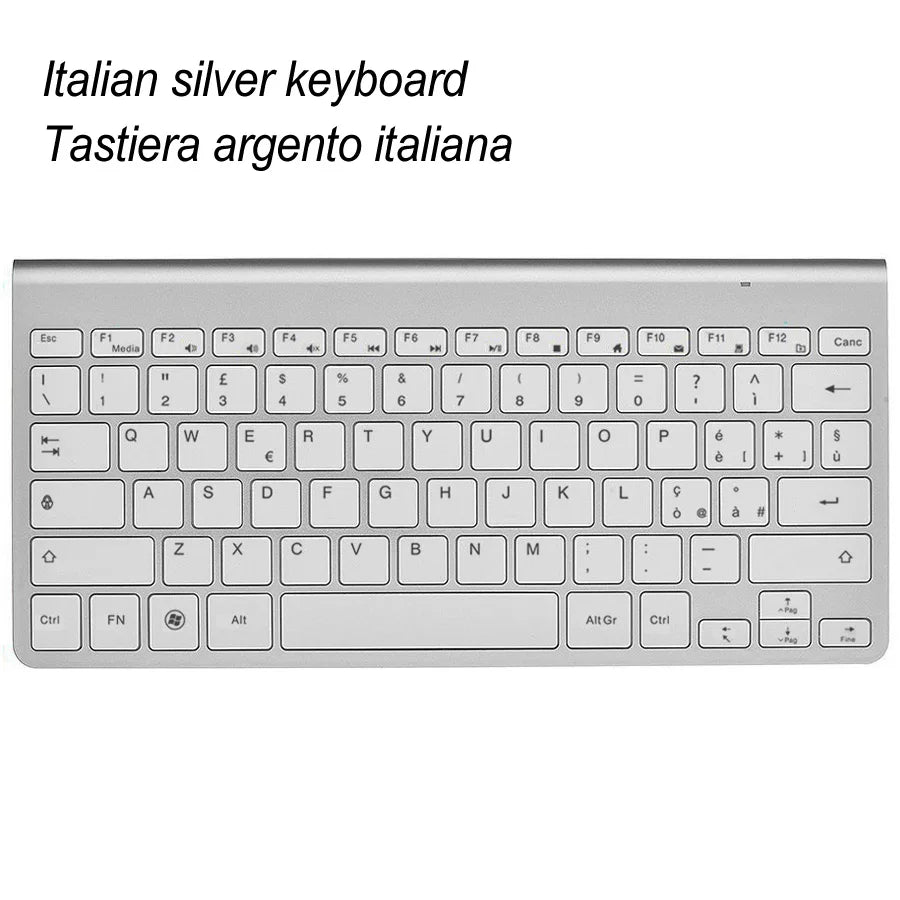 Slim Mini USB Wireless Keyboard Small Computer Wireless Keyboards Compact External Keyboard for Laptop Tablet Windows Desktop PC