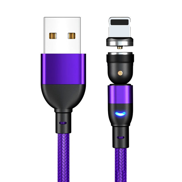 540 Rotate Magnetic Cable Fast Wirless Charging