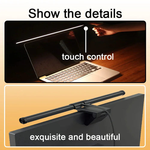 30CM RGB Screen Hanging Light Bar for Computer Laptop Gaming Work Stepless Dimming Eye Protection