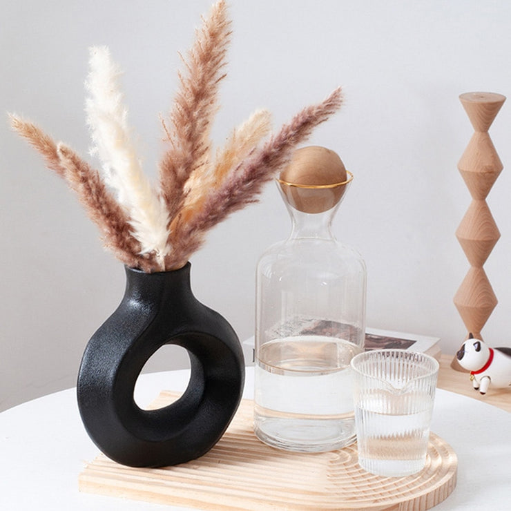 Home Rotating Donuts Flower Pot