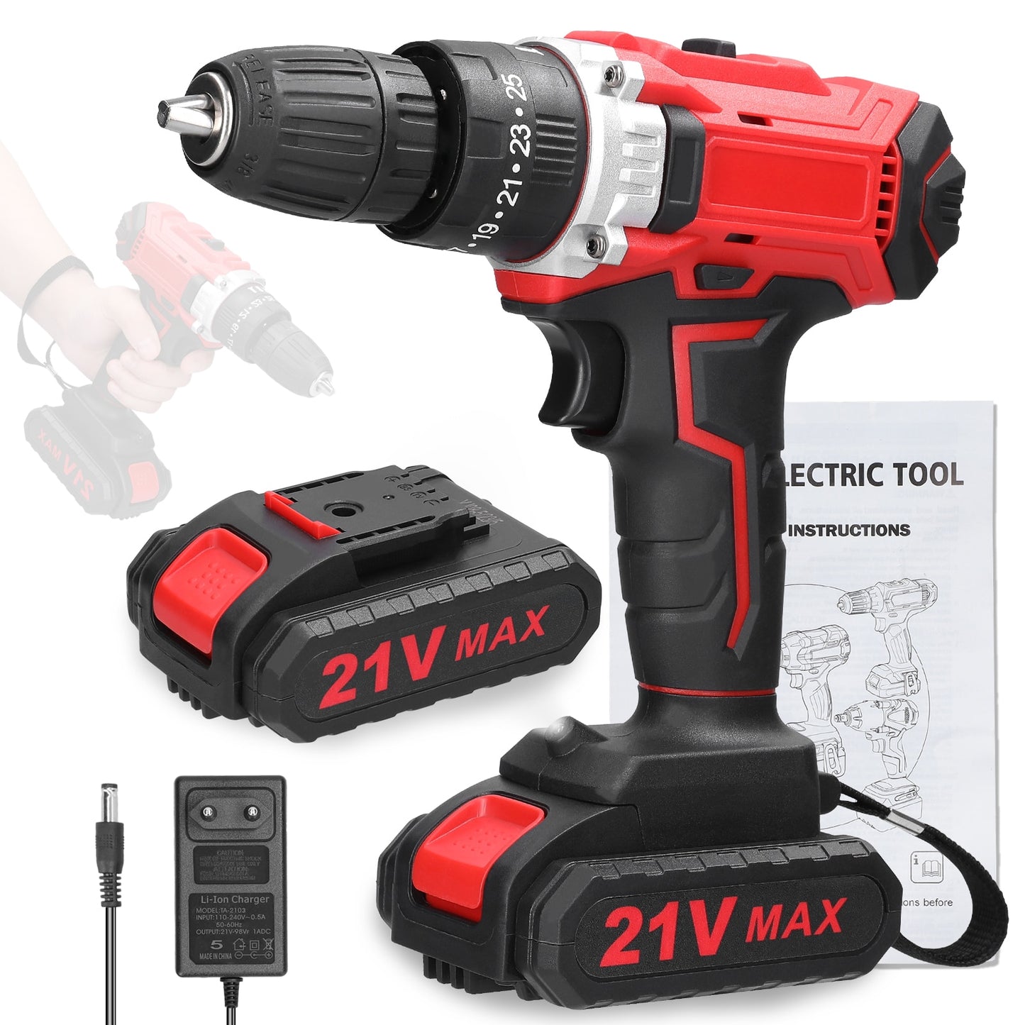 21V Electric Drill Brushless Motor