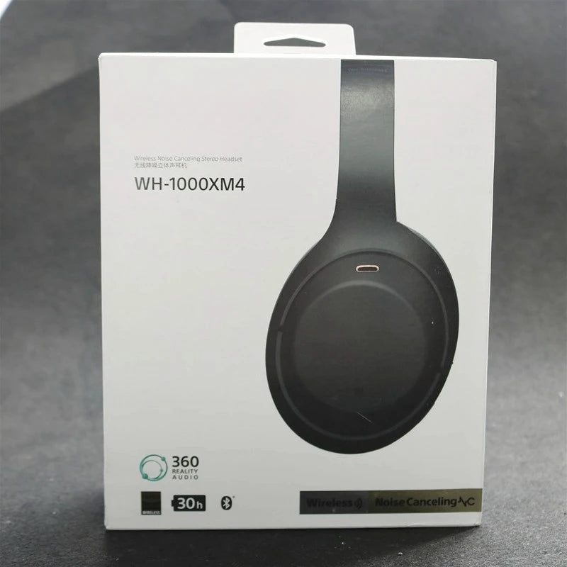 2026 New WH-1000XM4 Wireless Headphone, Noise Canceling, Foldable Over the Ear Headset, Built-in Microphone Headphone, Black