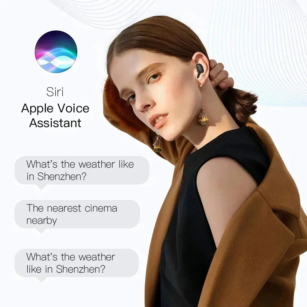 E6S Wireless Bluetooth Earphones TWS Bluetooth Headset Wireless Earbuds Noise Cancelling Earphones with Mic Headphones Sport