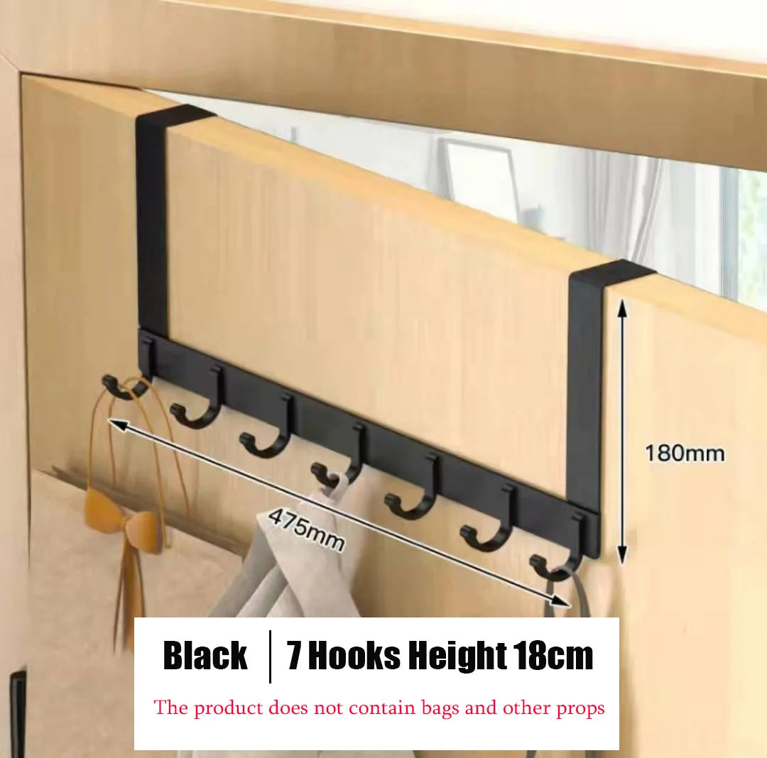 Hooks Over The Door Home Bathroom Organizer Rack Clothes Coat Hat Towel Hanger New Bathroom Kitchen Accessories Holder Door Hang