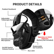 Electronic damper sports shooting Headset