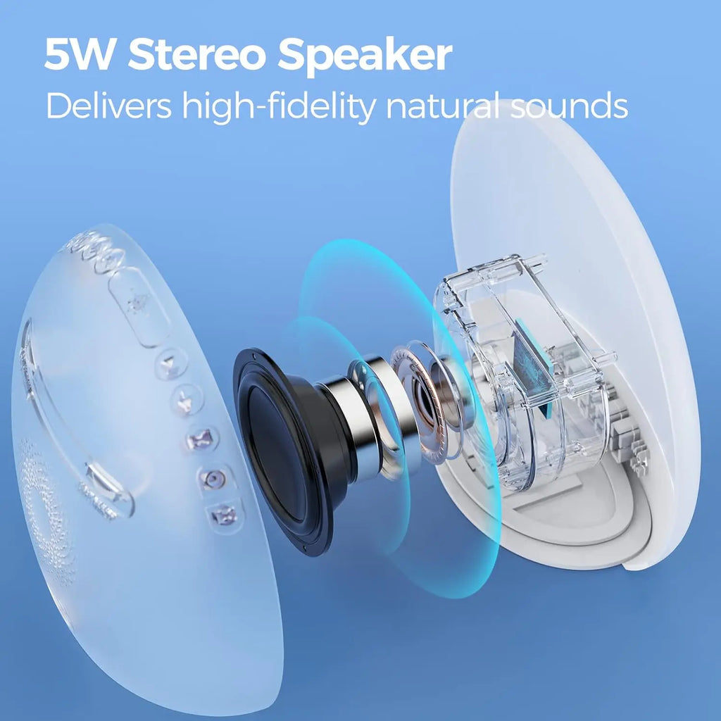 Awakening Wake Up Sunrise Alarm Clock Table Clock Dimmable with 3 Ring 8 Nightlight 26 Sound Sleep Timer Night Light