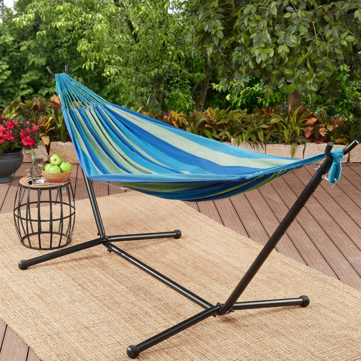 Stripe Hammock and Stand In A Bag