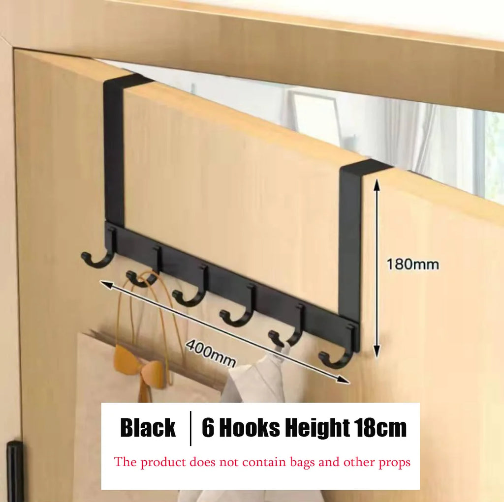Hooks Over The Door Home Bathroom Organizer Rack Clothes Coat Hat Towel Hanger New Bathroom Kitchen Accessories Holder Door Hang