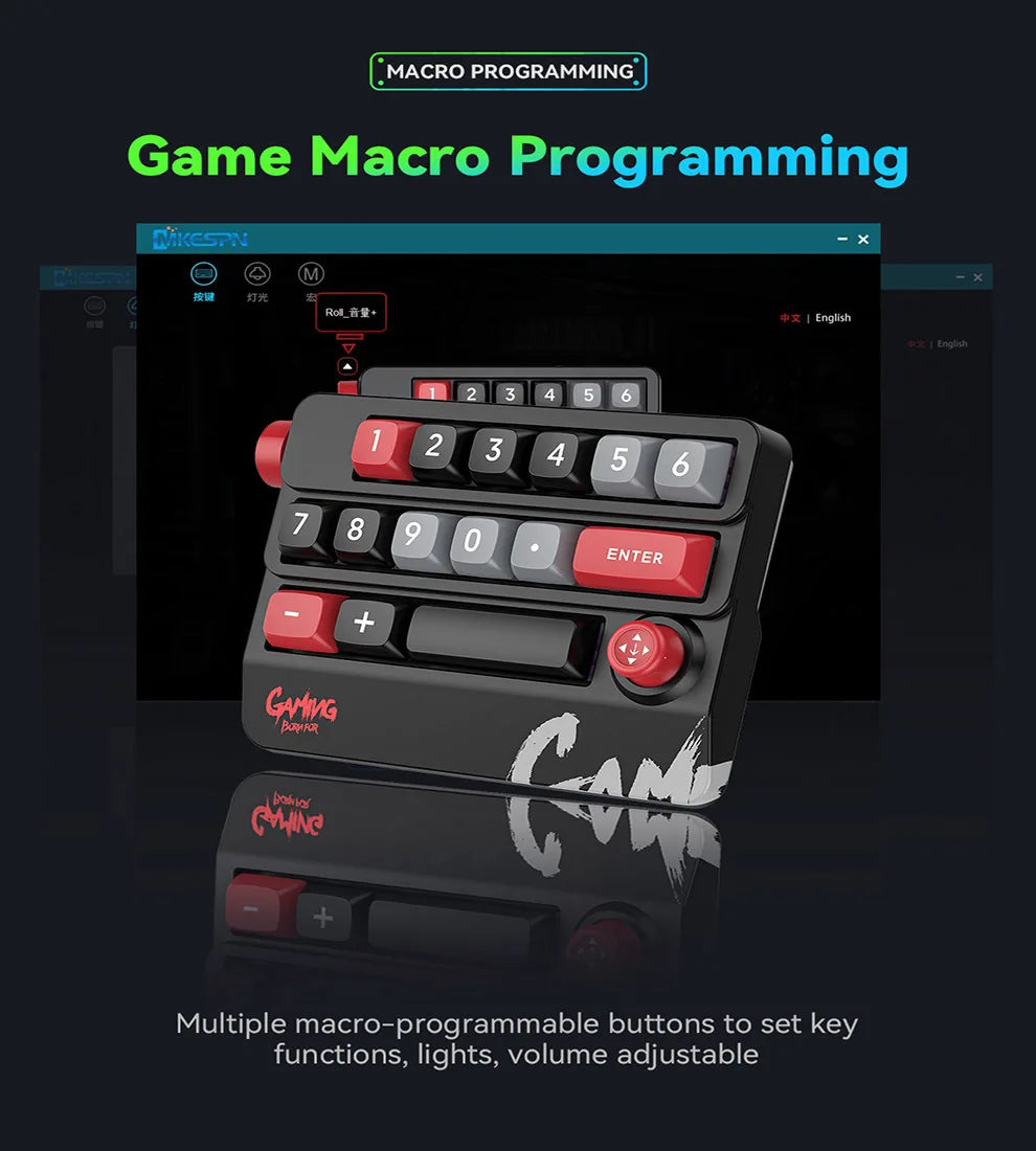 Rocker Knob Programming Macro Custom Keyboard RGB Backlight Wired Programmable Gaming Keyboard Full Hot Swappable Key