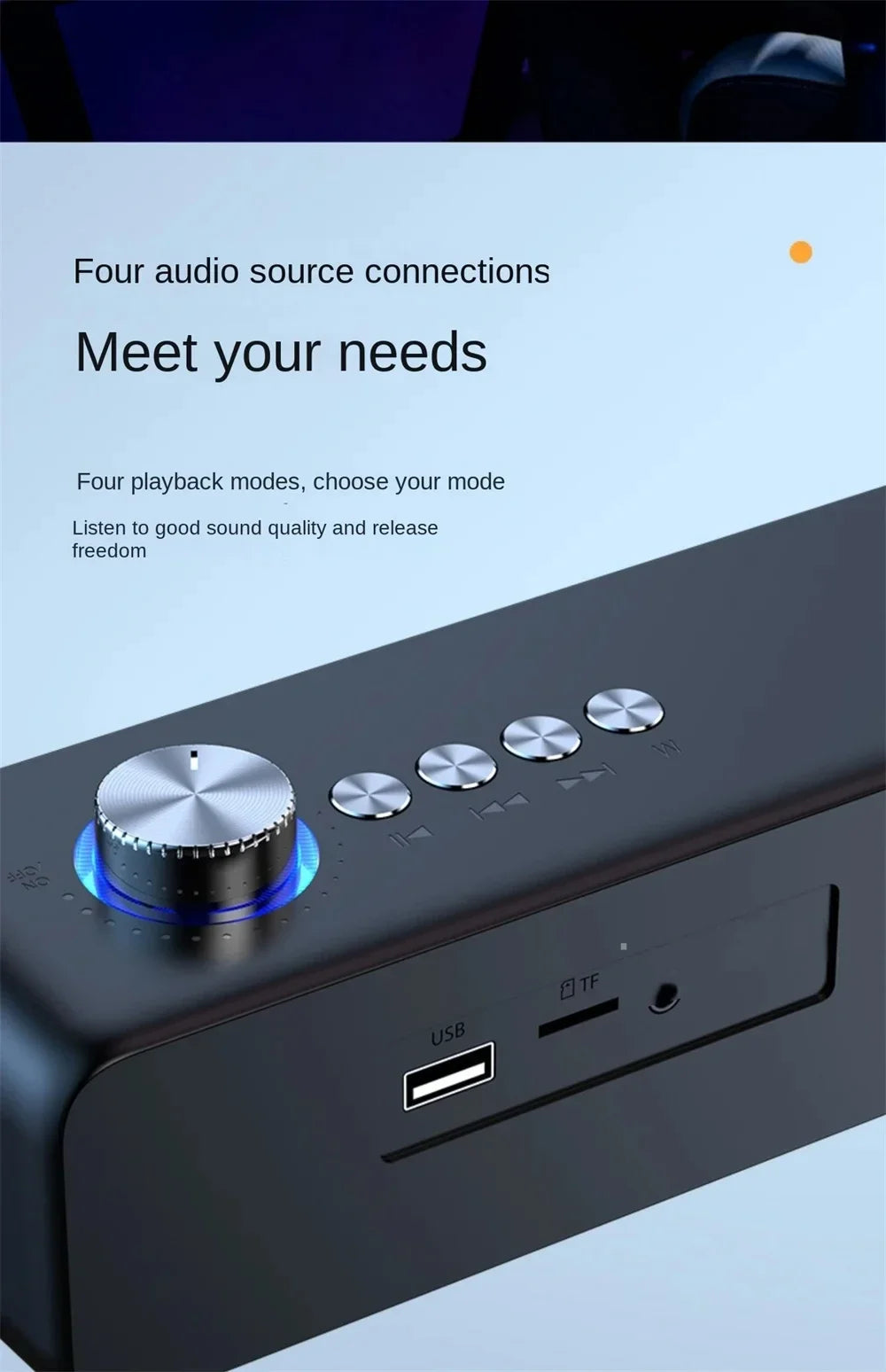 Original Bluetooth Subwoofer Soundbar TV Audio Echo Wall Computer Speaker Home Theater Music Wireless Blueooth Speaker Gift