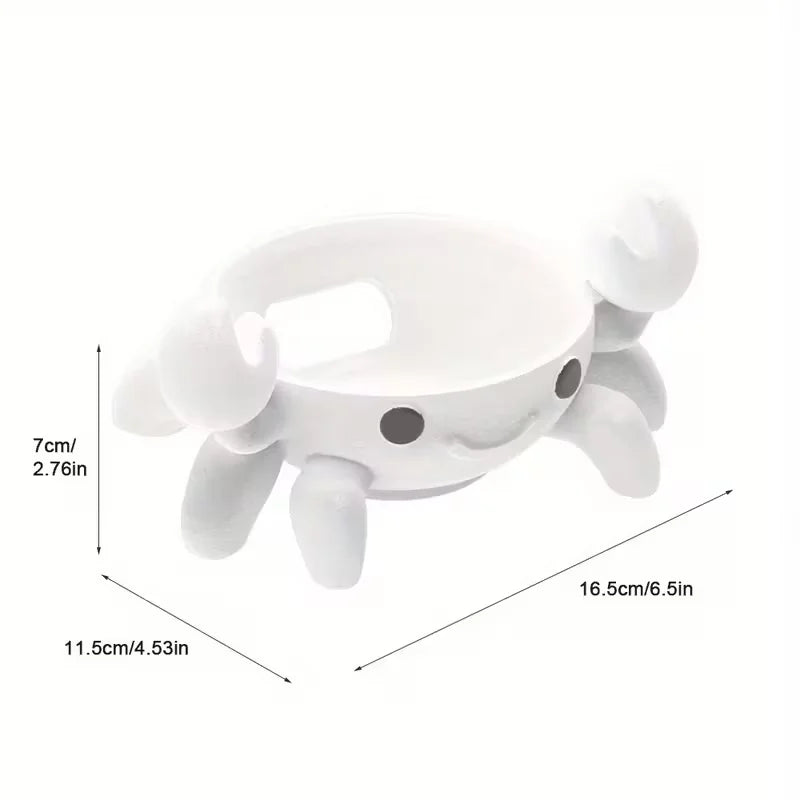 Cute crab-shaped audio stand, compatible with Alexa Echo Dot 4/5 generation, suitable for home desktop and office