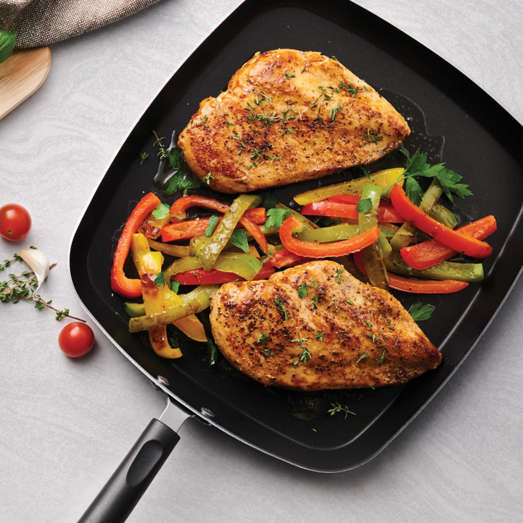 Silver Aluminum Nonstick Kitchen Cookware Set