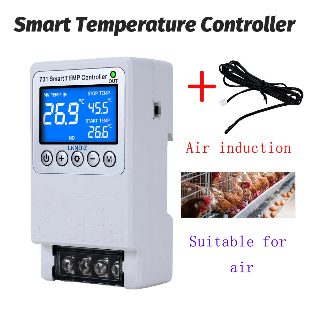 Smart Temperature Controller Constant Thermostat Control Timing Control Switch Cycle Control Multiple Sensor Head Option AC 220V