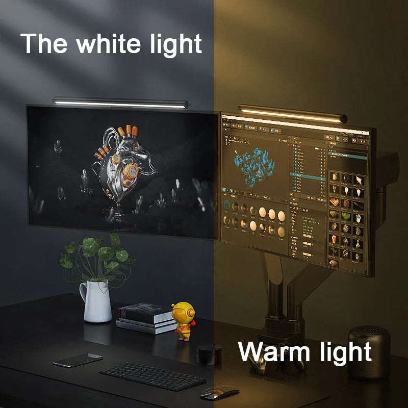30CM RGB Screen Hanging Light Bar for Computer Laptop Gaming Work Stepless Dimming Eye Protection