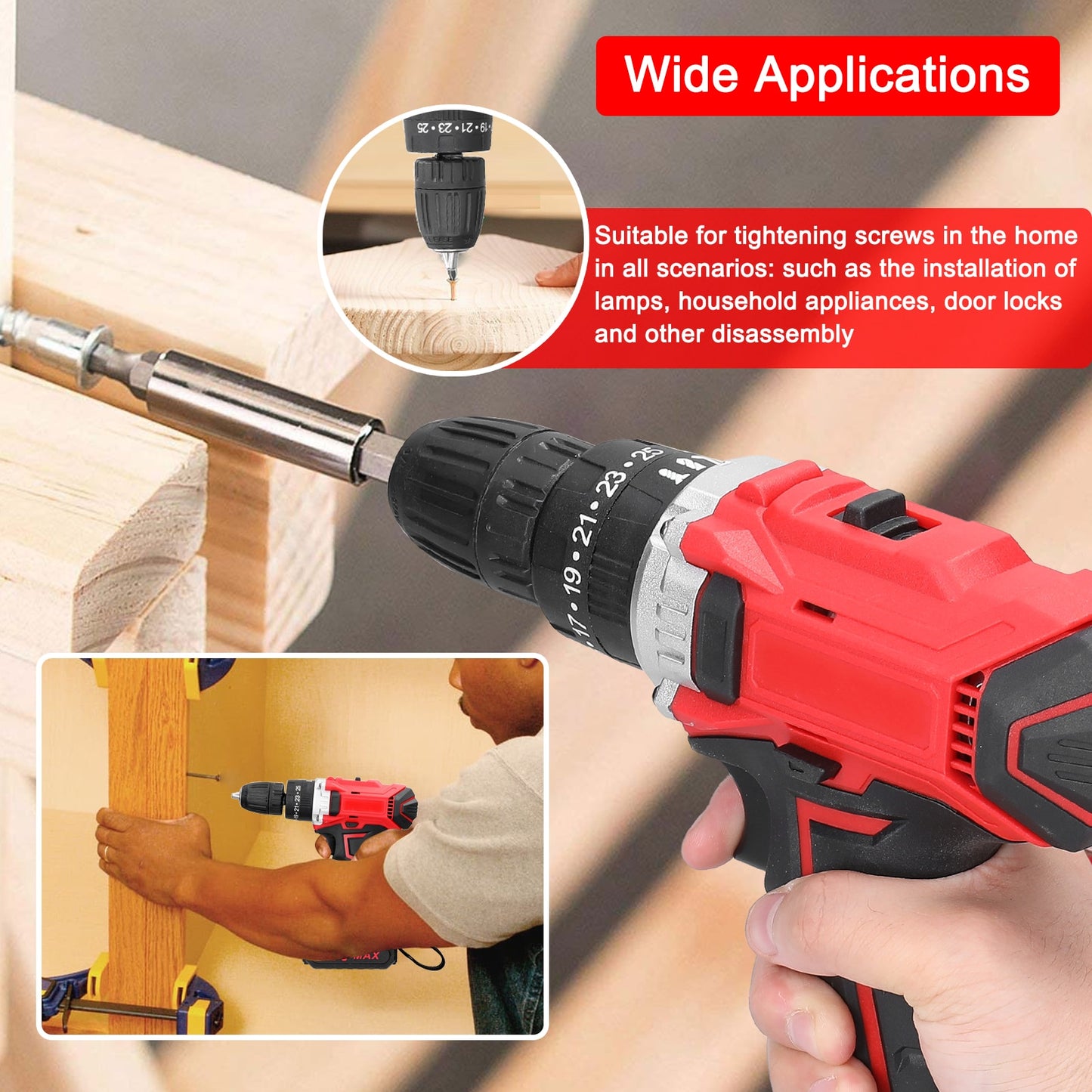 21V Electric Drill Brushless Motor