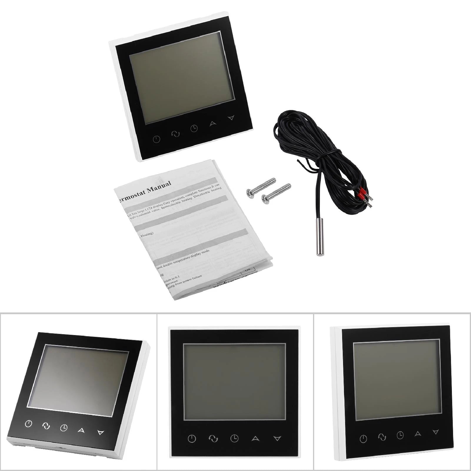 Digital Touch Screen LCD Programmable Thermostat Intelligent Temperature Controller Home Use Heating Thermostat