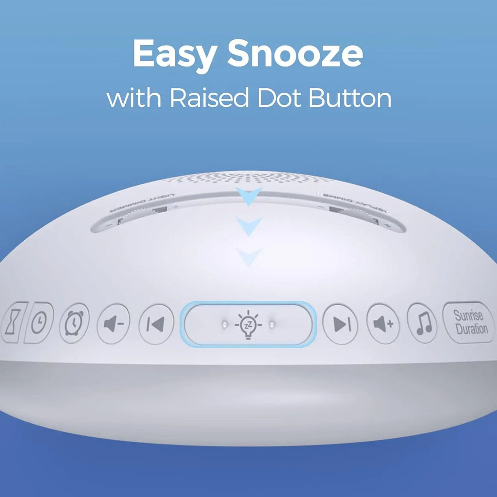 Awakening Wake Up Sunrise Alarm Clock Table Clock Dimmable with 3 Ring 8 Nightlight 26 Sound Sleep Timer Night Light