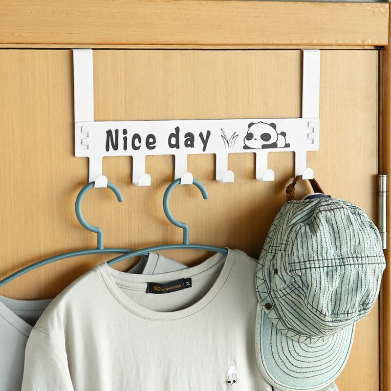 Hooks Over The Door Rack Clothes Coat and Hat Towel