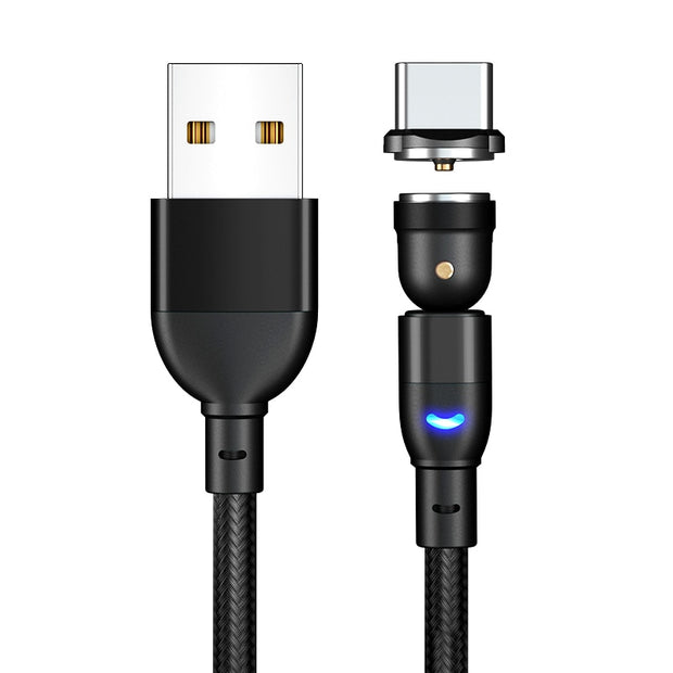 540 Rotate Magnetic Cable Fast Wirless Charging