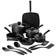 Silver Aluminum Nonstick Kitchen Cookware Set