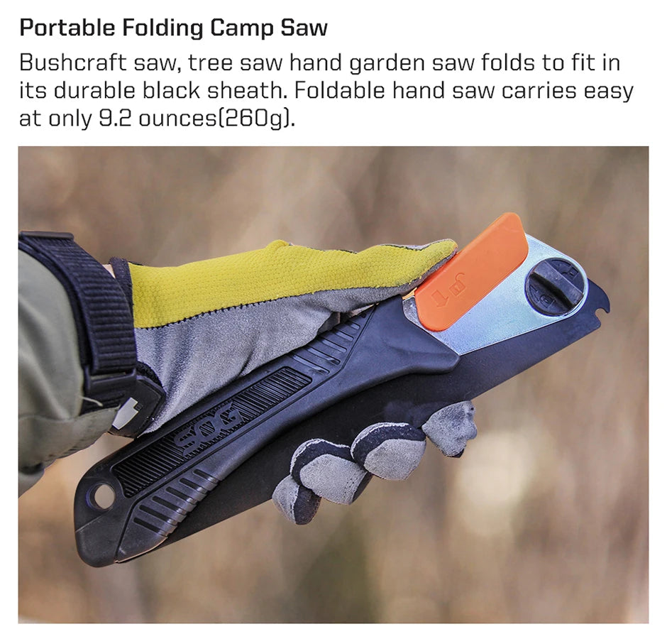 SOG Multifunctional Folding Saw – Portable EDC Tool for Household, Hunting, Outdoor Camping Equipment, Survival & Woodworking