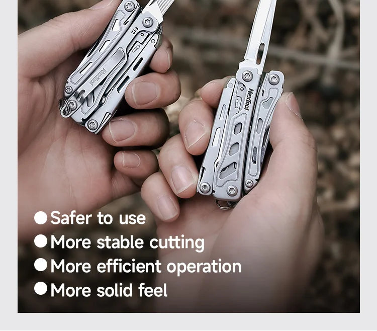 NexTool Keychain Mini Flagship F12 Folding Multi Tool 13 In 1 Screwdriver Pliers File Ruler Bottle Opener Scissors EDC Hand Tool