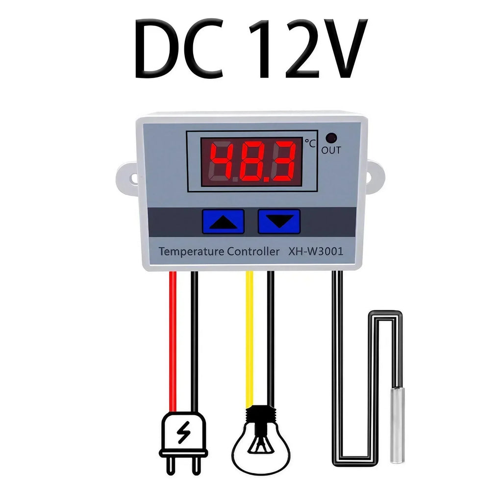 STONEGO W3001 Digital Control Temperature Microcomputer Thermostat Switch Thermometer New Thermoregulator 12/24/220V
