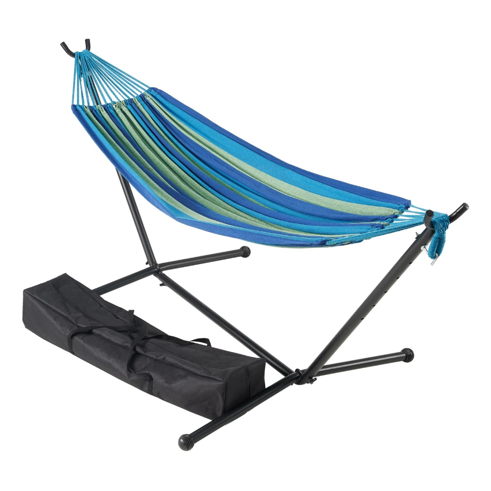 Stripe Hammock and Stand In A Bag