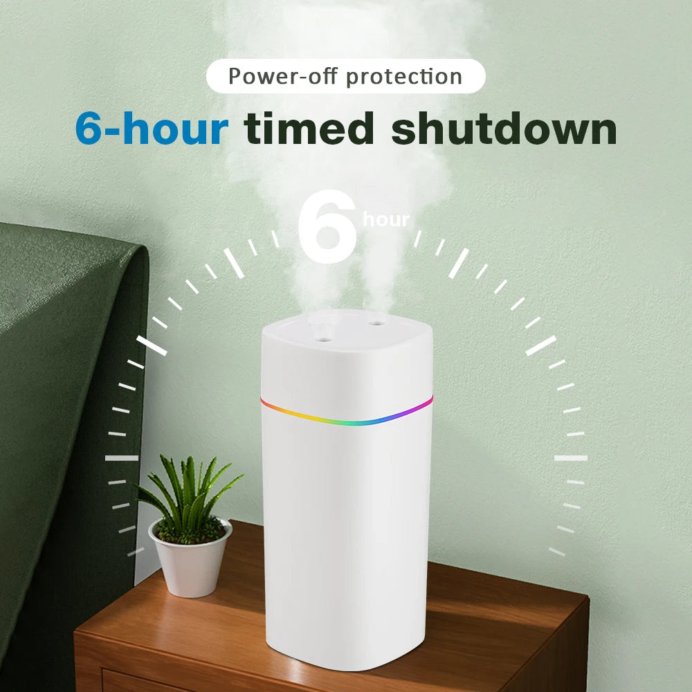 Air Humidifier Cool Mist Aroma Diffuser Portable 600ml Electric Air Humidifier Diffuser USB Humidificador For Home Office