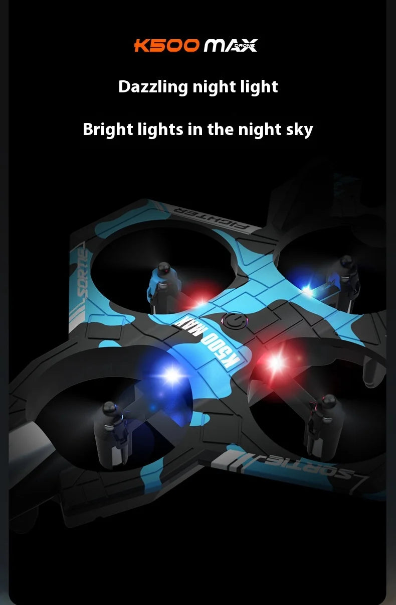 K500max Fighter Jet Quadcopter Drone Rolling Stunt Lights Rc Airplane no camera that can fly
