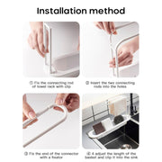 Kitchen Organizer Soap Sponge Holder Towel