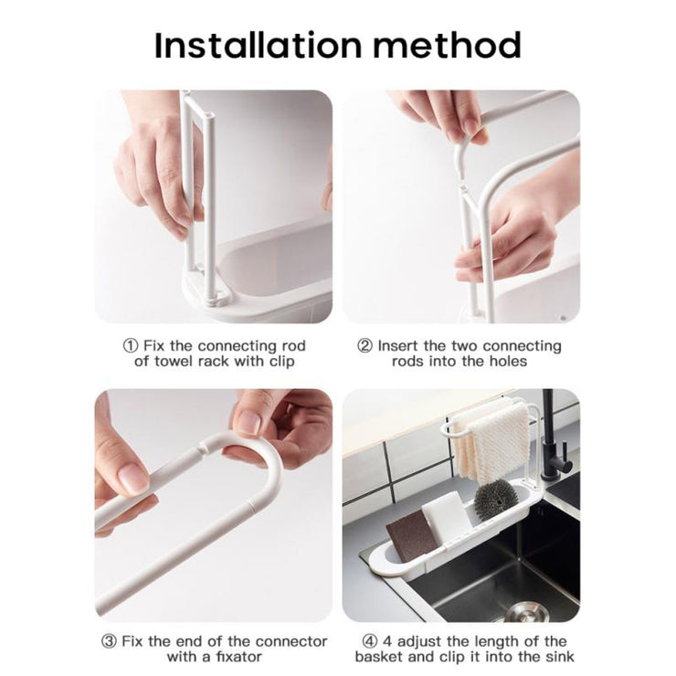 Kitchen Organizer Soap Sponge Holder Towel