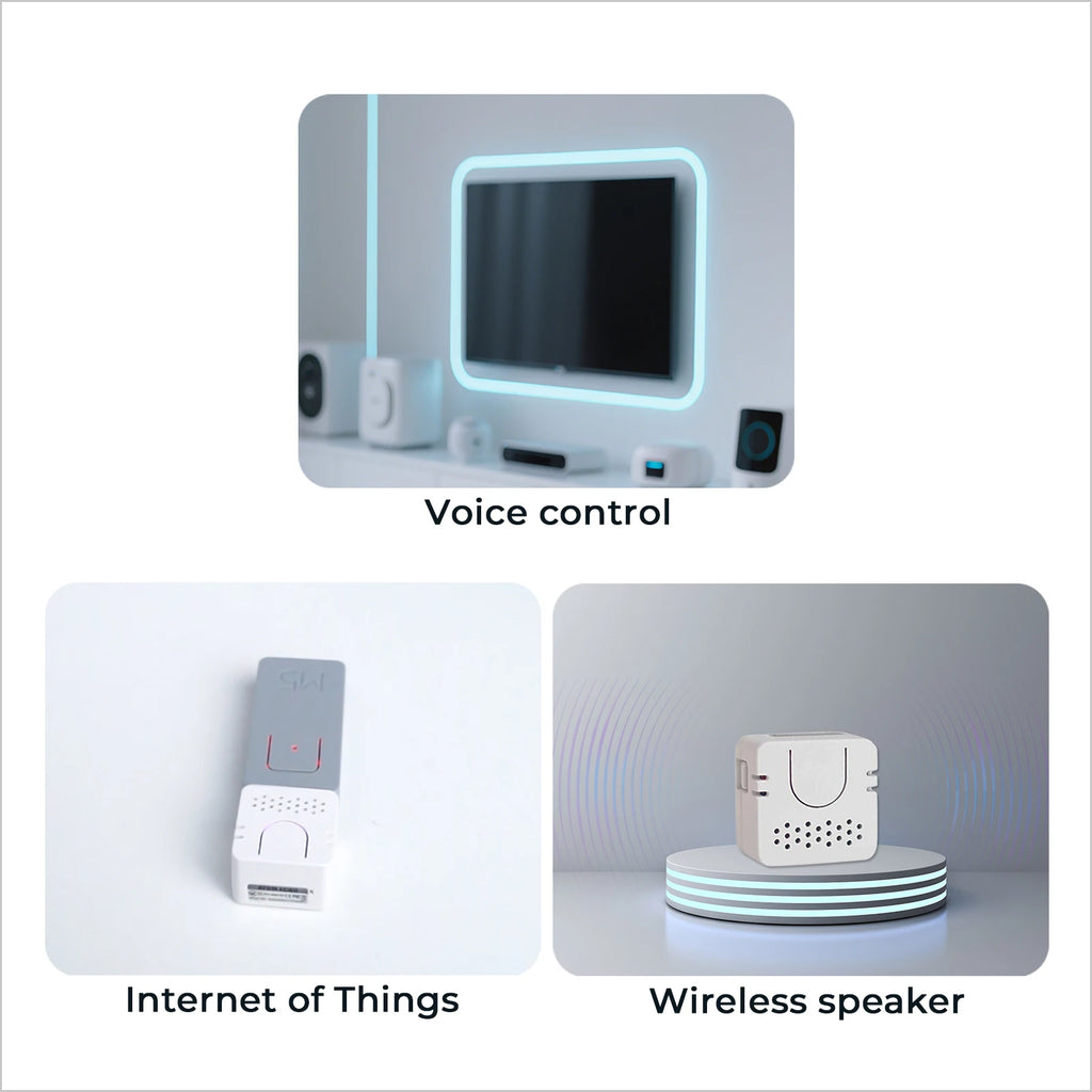 M5Stack Official ATOM Echo Programmable AI Smart Speaker with Built-in ESP32 Bluetooth WiFi Internet of Things Development Kit