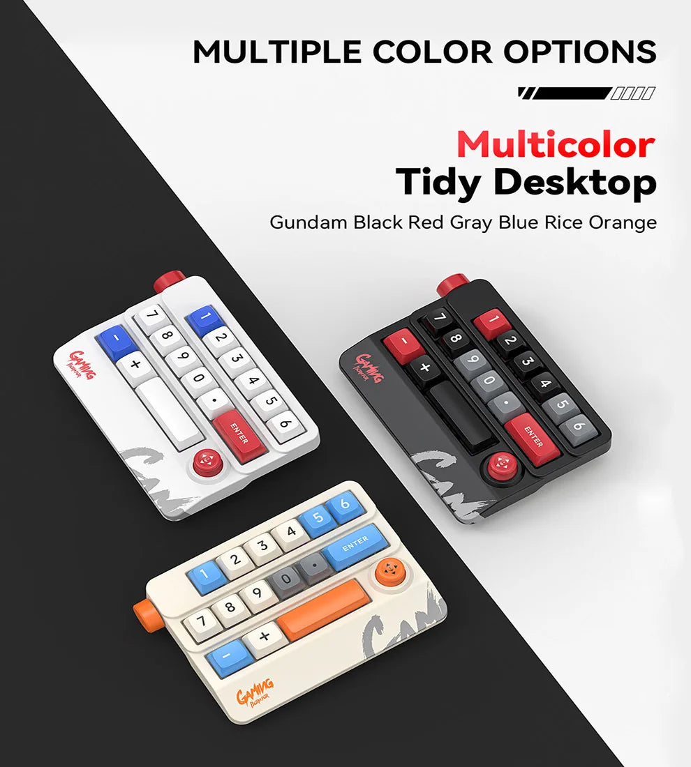 Rocker Knob Programming Macro Custom Keyboard RGB Backlight Wired Programmable Gaming Keyboard Full Hot Swappable Key