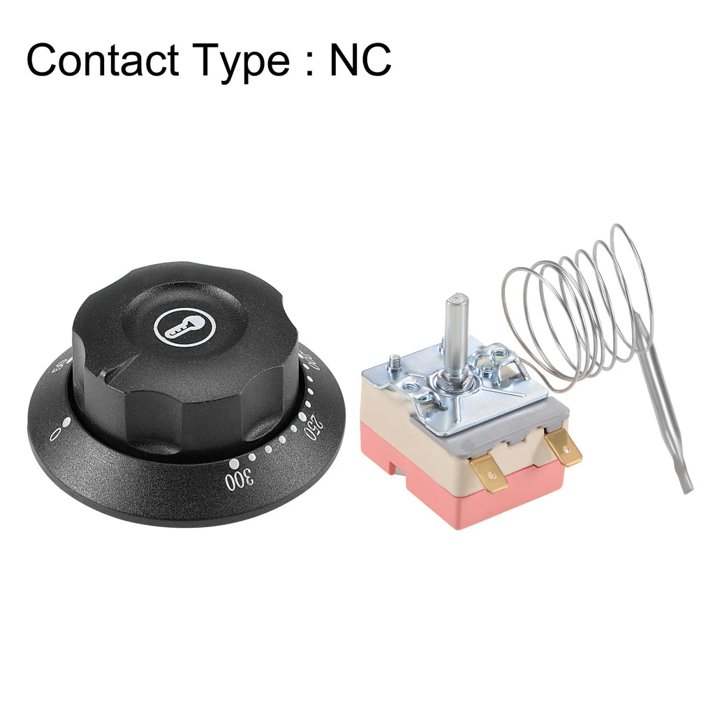 NC 250V 16A Thermostat 30-110C 60-200C 50-250C 50-300C Knob Liquid Rising Temperature Control Thermostat for Electric Oven