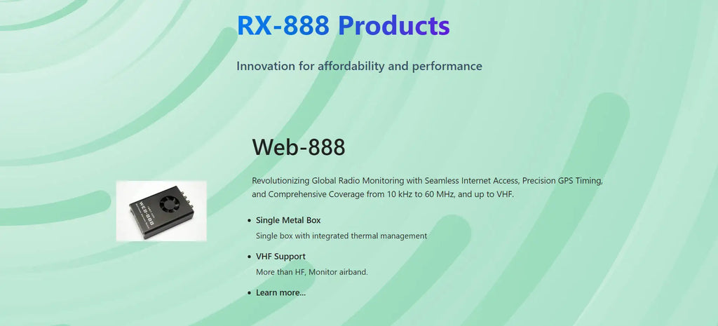 Web-888 16bit ADC 62M bandwidth DDC Web SDR