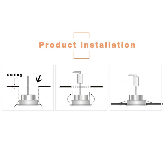 Aluminum Light For Living Room Bedroom Toilet