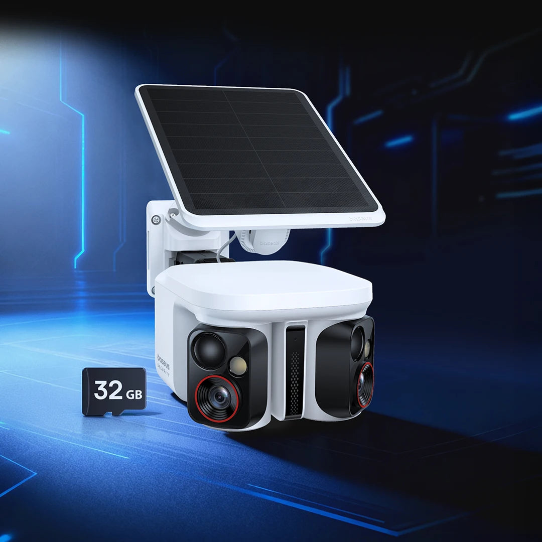 Baseus Security X1 Pro Outdoor Dual Camera Wireless 3K Camera Solar Panel Face Recognition Smart AI Tracking Security Camera
