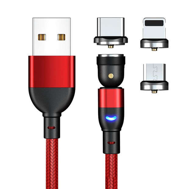 540 Rotate Magnetic Cable Fast Wirless Charging