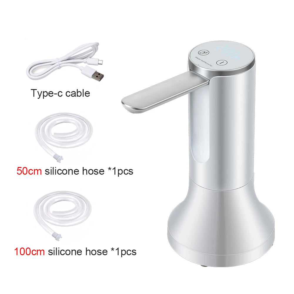 Electric Water Gallon Pump Automatic Smart Water Pump 19 Liters Bottle Foldable Desktop Rechargeable Drinking Water Dispenser
