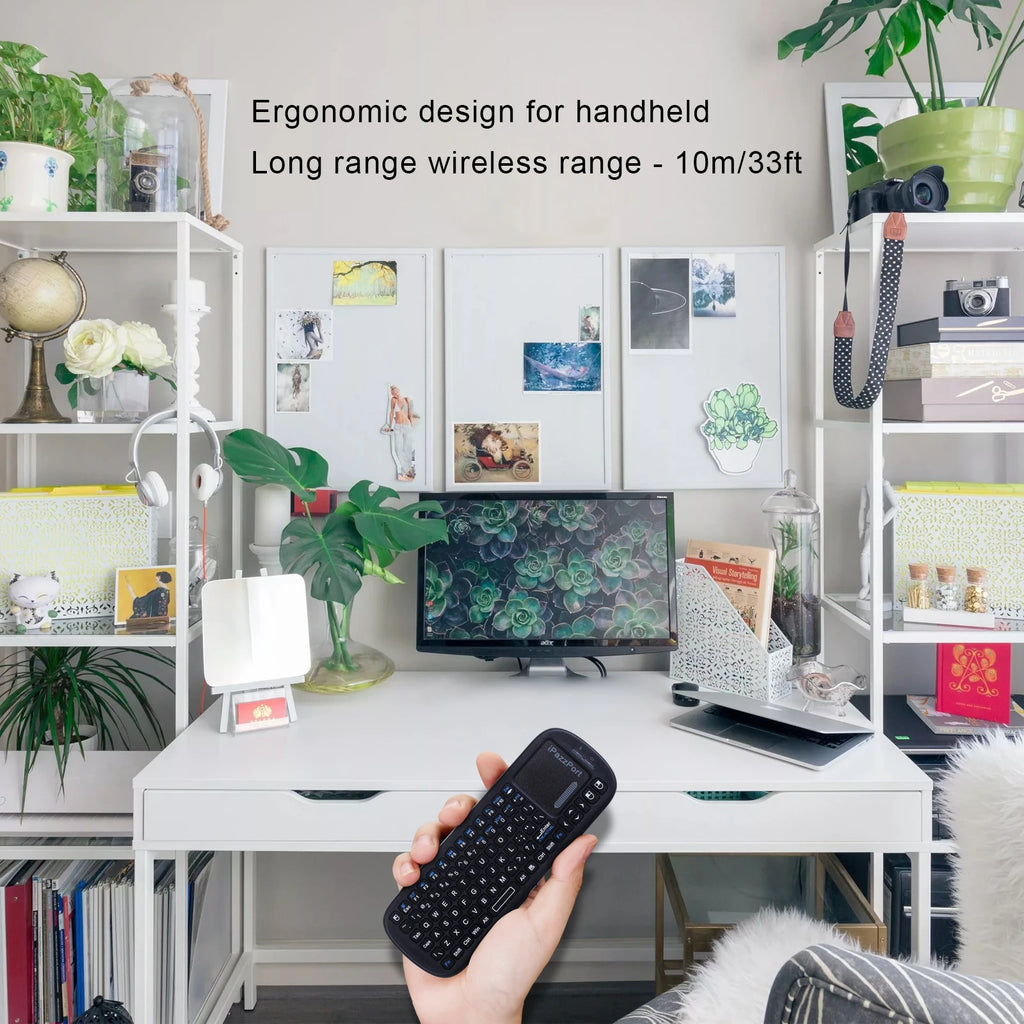 QWERTY Wireless Mini  Keyboard 2.4GHz with Touchpad Mouse Combo for Android /PC/Tablet/PS4/Raspberry Pi 3/HTPC