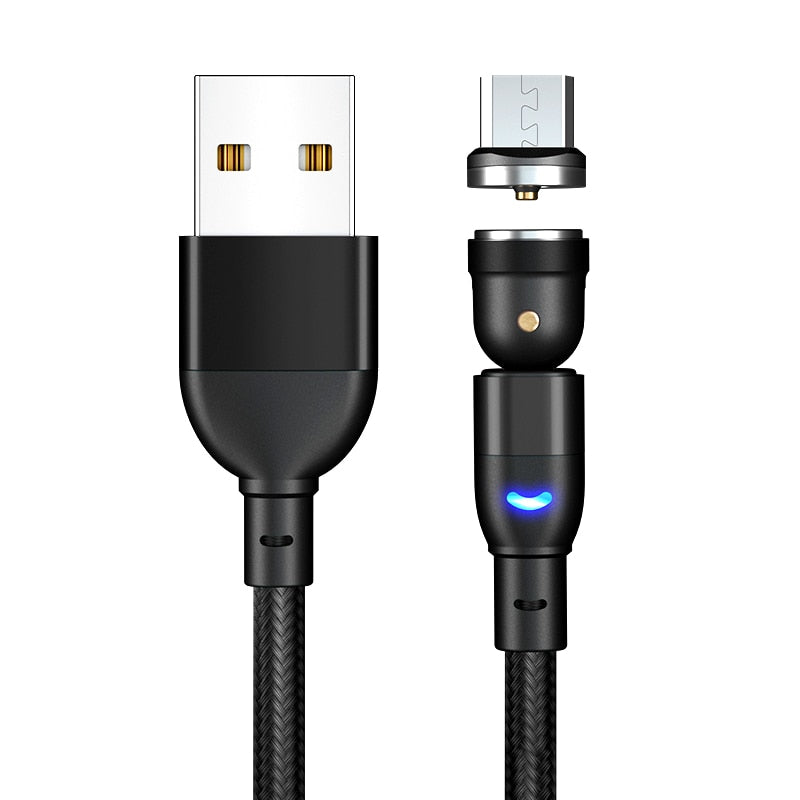 540 Rotate Magnetic Cable Fast Wirless Charging