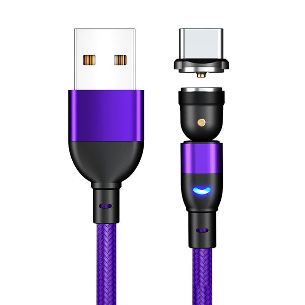 540 Rotate Magnetic Cable Fast Wirless Charging